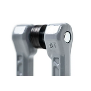 Gray Elite Series D-Ring Shackles - Pair with light on bike handle.