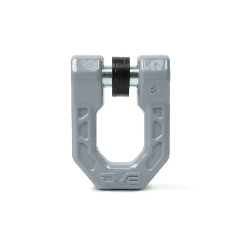 DV8 Offroad Elite Series D-Ring Shackles - Pair (Gray) Hook with Black Handle