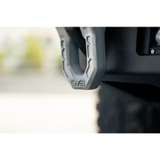 DV8 Offroad Elite Series D-Ring Shackles - Pair (Gray) - Front and Rear Bumpers with Button