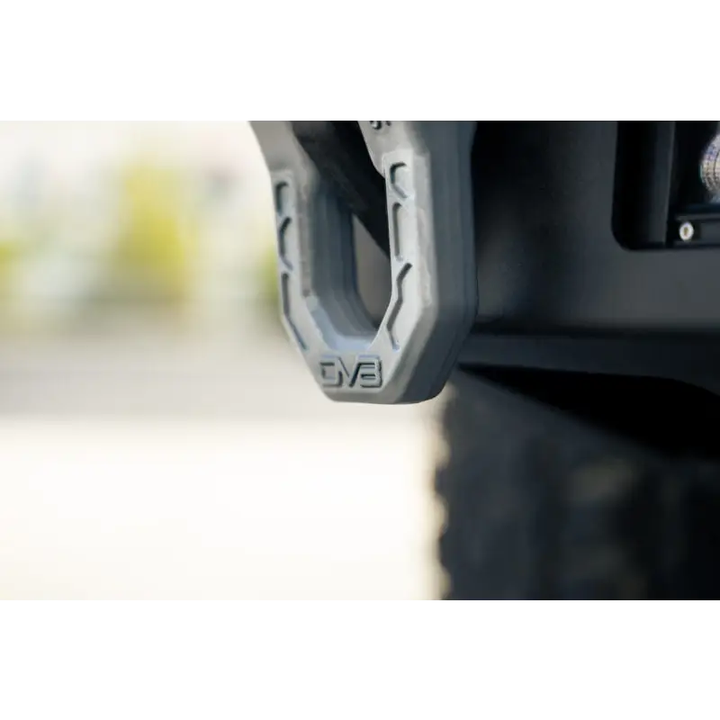 DV8 Offroad Elite Series D-Ring Shackles - Pair (Gray) - Front and Rear Bumpers with Button