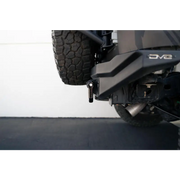 Close up of black truck with tire, DV8 Offroad Elite Series D-Ring Shackles - Pair (Gray)