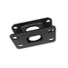 Black metal mounting bracket for DV8 Offroad Jeep JK to Jeep JL Front Bumper Adapter Bracket.