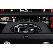 DV8 Offroad Pocket Fairlead For Synthetic Rope Winches: Red UTV front end with black bumper