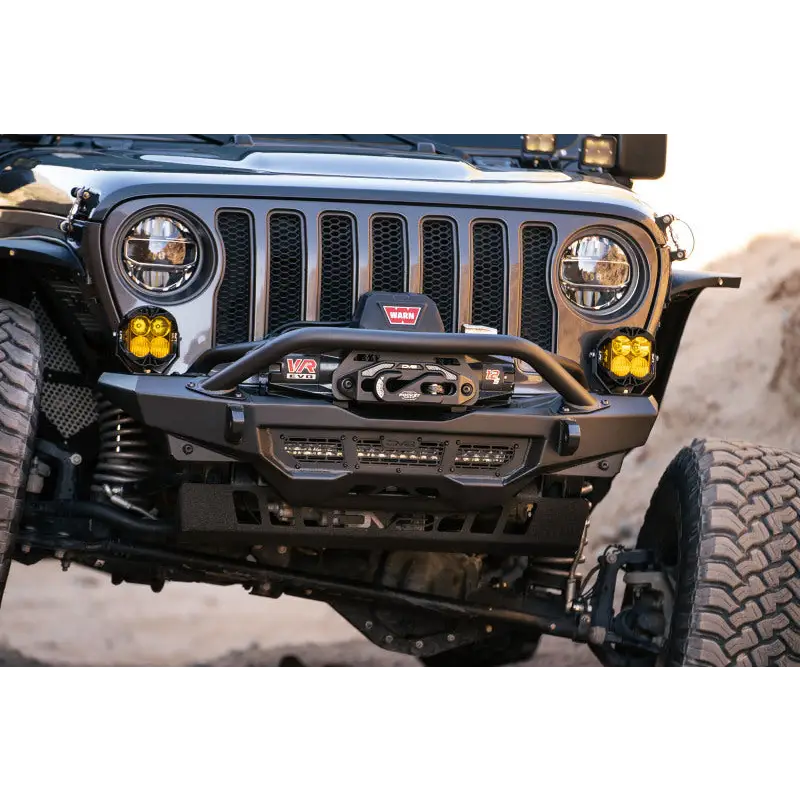 DV8 Offroad Pocket Fairlead For Synthetic Rope Winches on Jeep with Bumper Mounted
