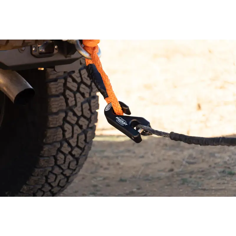 DV8 Offroad Pocket Fairlead for Synthetic Rope Winches with Tire Changer.