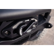 DV8 Offroad Pocket Fairlead for Synthetic Rope Winches - Front end of motorcycle with black handle