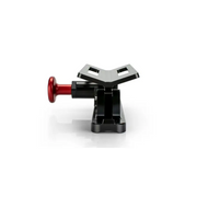Lego mini figure in black and red displayed on DV8 Offroad Quick Release Fire Extinguisher Mount.