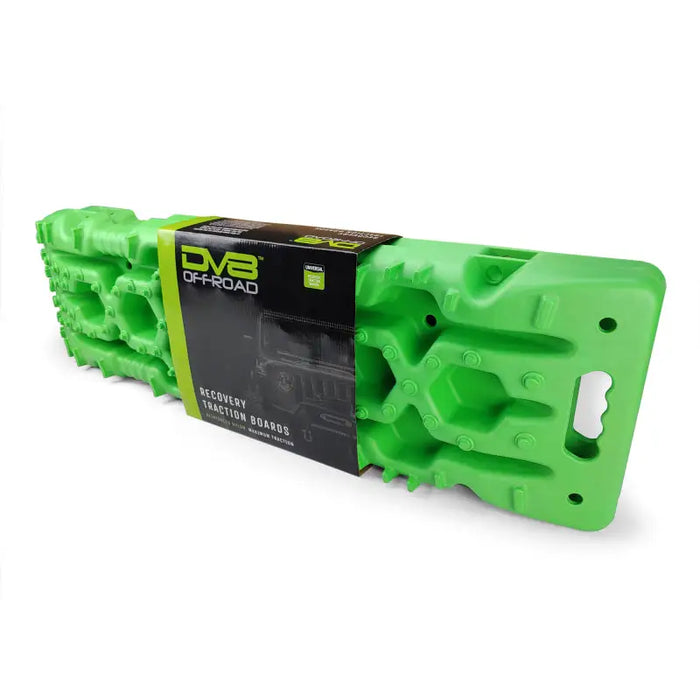 DV8 Offroad Recovery Traction Boards - Green foam roller with black box