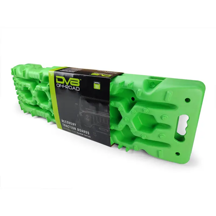 Green toner cartridge for HP M10 displayed in DV8 Offroad Recovery Traction Boards with Carry Bag product.