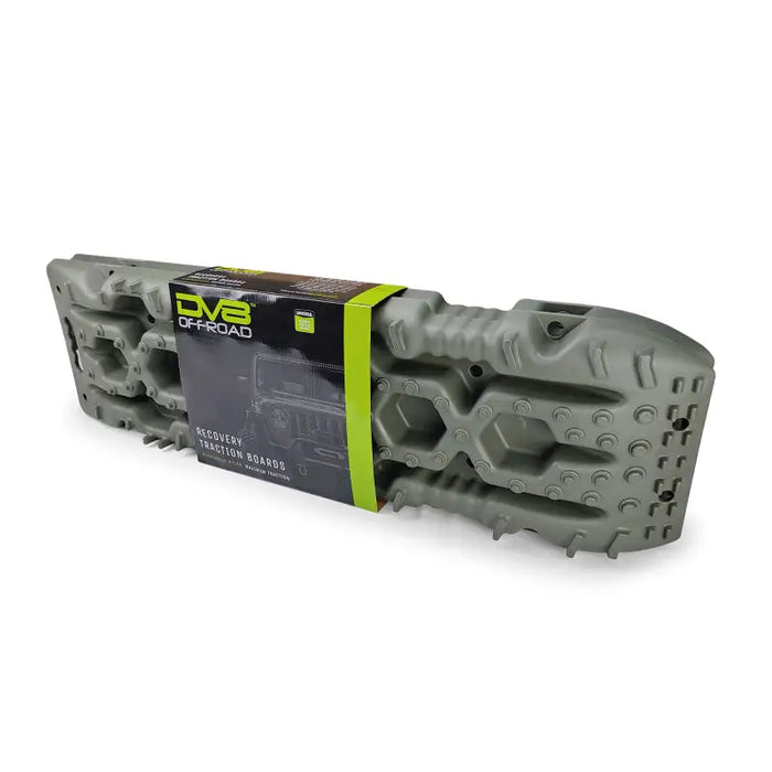 DV8 Offroad gray foam rollers for recovery and traction on a white background