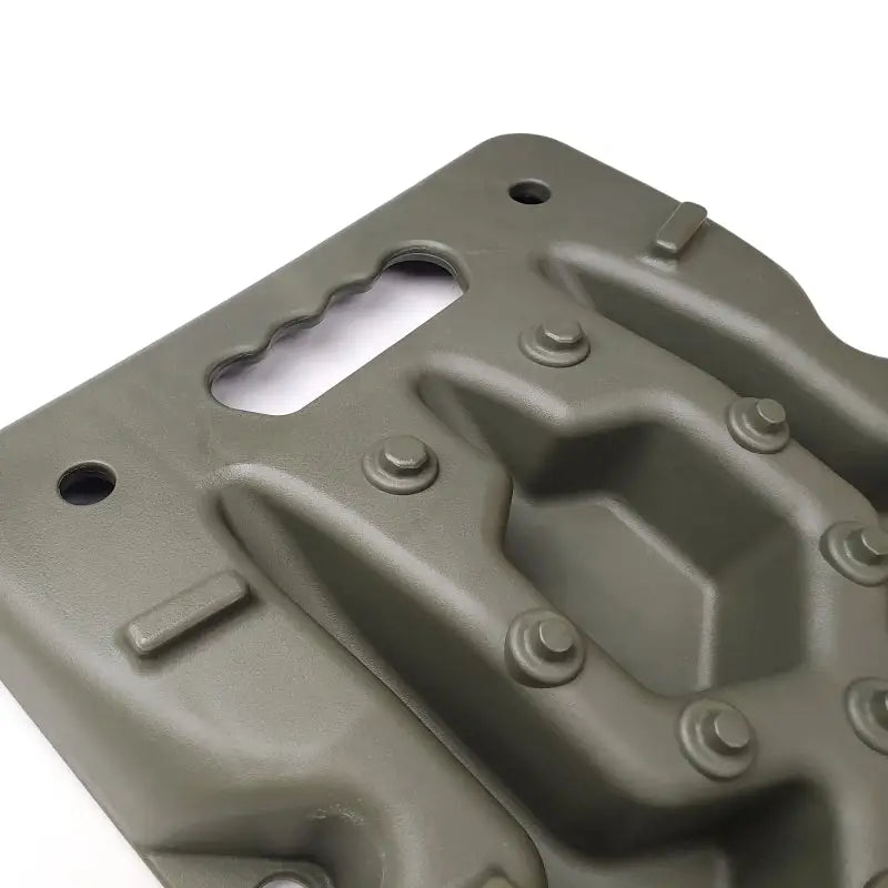 DV8 Offroad Recovery Traction Boards - Close Up of Olive Carry Bag