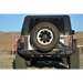 Black Jeep with Bumper Mounted Tire Carrier from DV8 Offroad RS-10/RS-11 TC-6