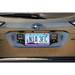 Universal License Plate Mount with Pod Light Mounts on Car