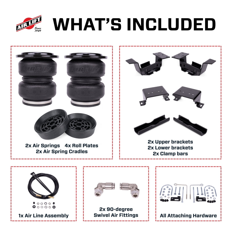 Air Lift 24-25 Chevy Silverado 2500HD ZR2 4WD Loadlifter 5000 Ultimate with Air Spring Cradle for 2024-2025 Chevrolet Silverado 2500 HD