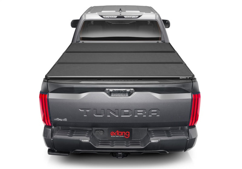 2020 rambo truck rear view displayed on extang solid fold alx for toyota tacoma