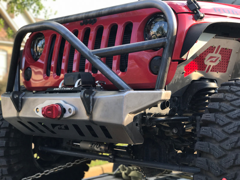 Crusher Front Bumper w/Grill Hoop and Stinger for Jeep JK / JKU