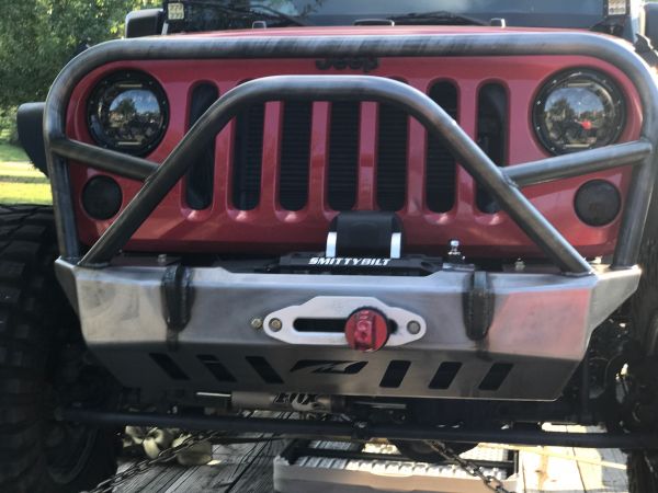 Crusher Front Bumper w/Grill Hoop and Stinger for Jeep JK / JKU
