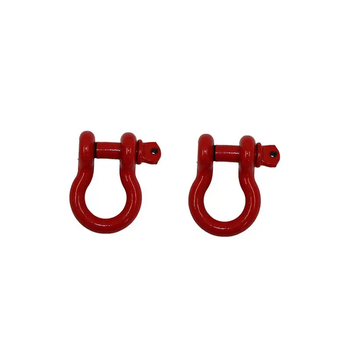 Red plastic horseshoes for Fishbone Offroad D Ring 3/4In Red 2 Piece Set