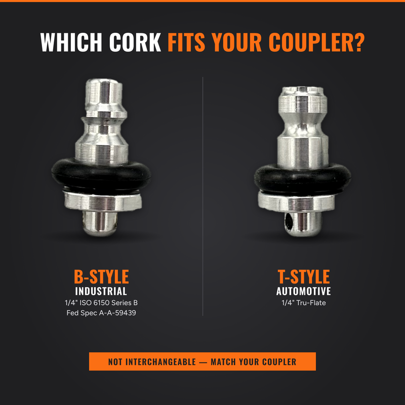 Coupler Cork – Automotive (Tru-Flate / T-Style)