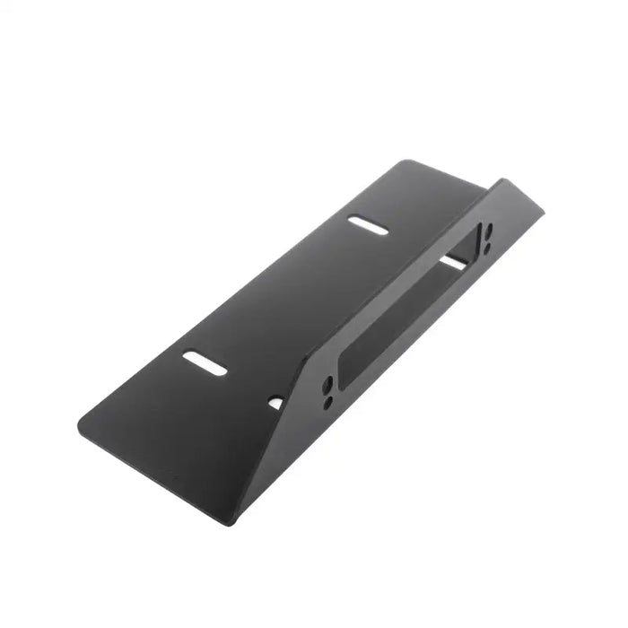 Black plastic bracket for a laptop - Go Rhino Fairlead Mount Plate.