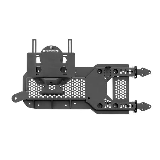 Spare tire carrier with black tv wall mount brackets