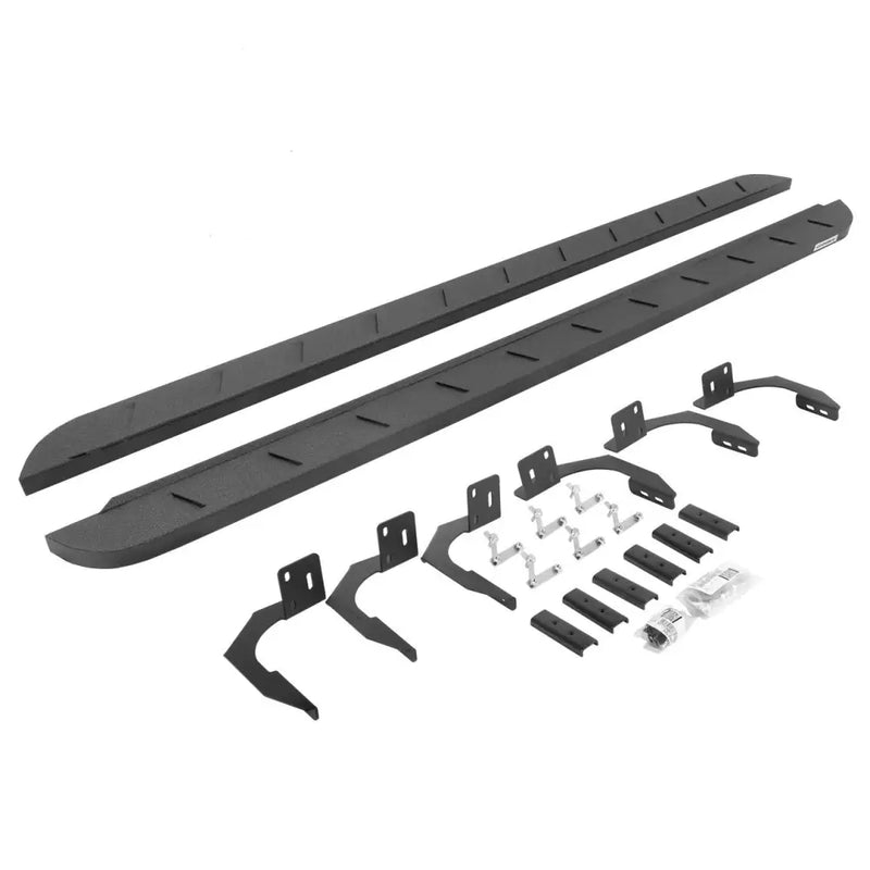 Go Rhino RB20 Slim Running Boards for 3500HD Crew Cab - Black Plastic Side Steps