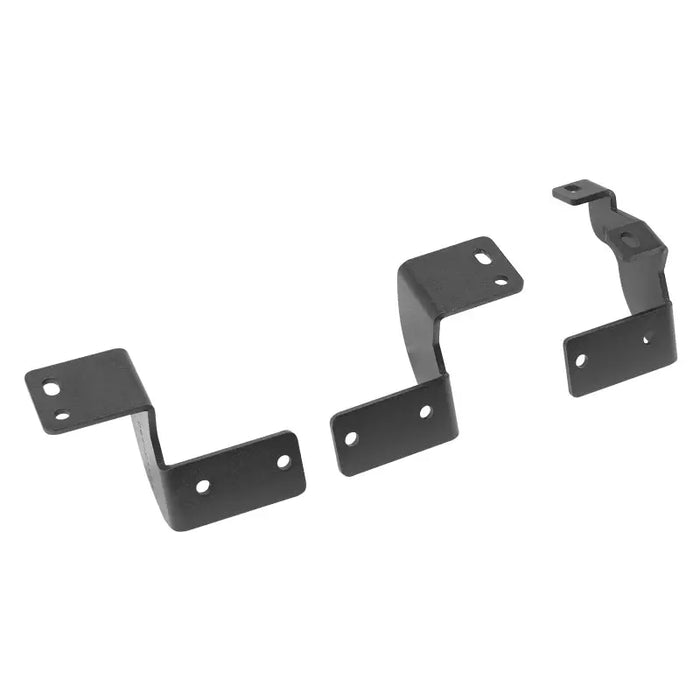 Pair of black metal Dominator Brackets for Jeep Wrangler.