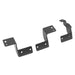 Pair of black metal Dominator Brackets for Jeep Wrangler.