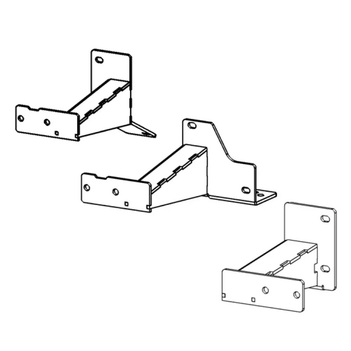 A pair of brackets for a wall mounted bracket