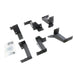 Go rhino dominator xtreme frame slider mounting brackets - set of four black metal brackets