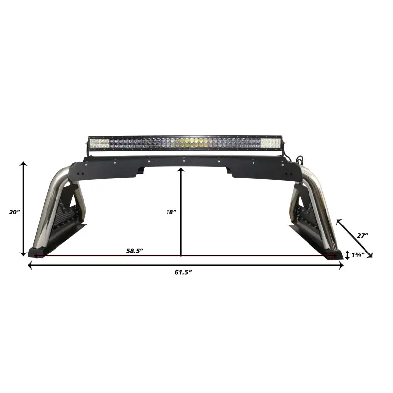 LED front bumper lights for Chevrolet Colorado Sport Bar 2.0 - Tex Blk