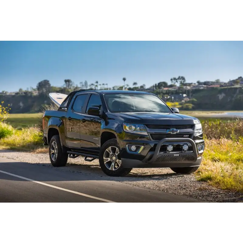 Go Rhino 15-20 Chevrolet Colorado Sport Bar 2.0 (Mid Size) - Tex Blk featuring a big grille compact pickup