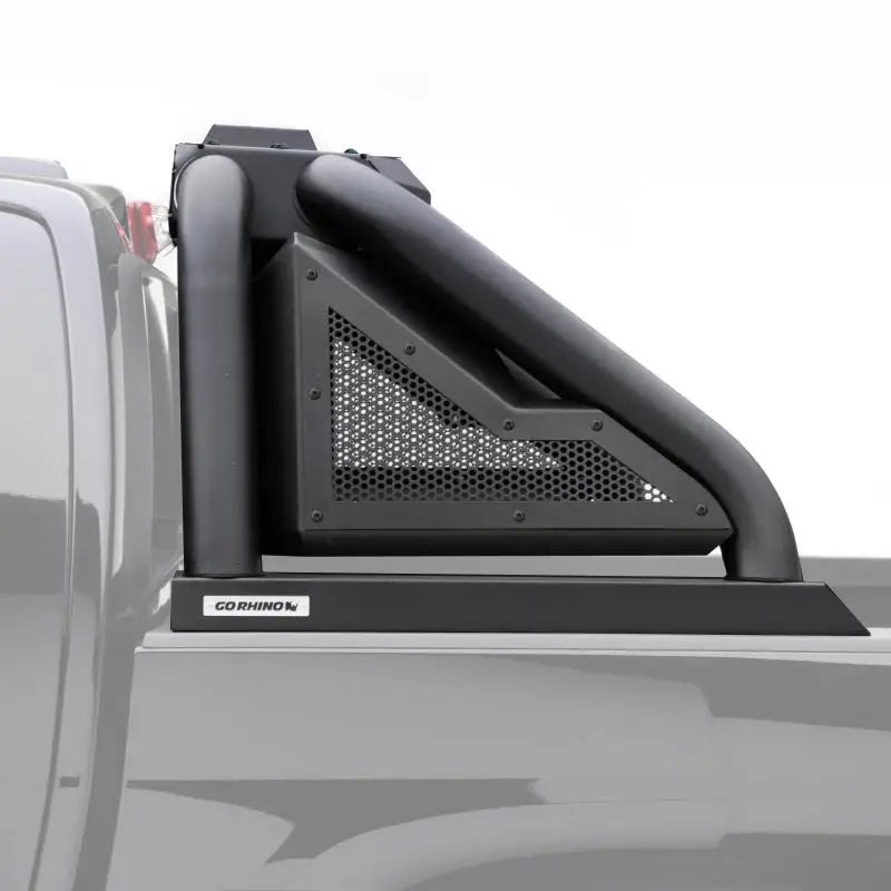 Black roof rack on Chevrolet Colorado Sport Bar.