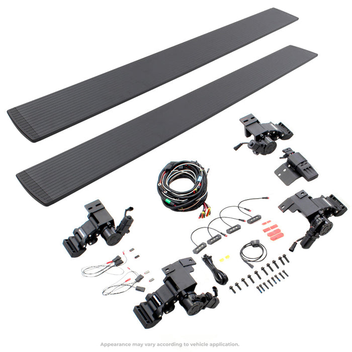 Go Rhino 15-23 Ford F-150 CC 4dr / 17-22 F-250/350 SD CC 4dr E-BOARD E1 Running Board Kit - Tex. Blk