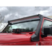 Red Jeep with Black Roof Rack - Go Rhino 18-20 Jeep Wrangler JL/JLU/Gladiator JT XE Windshield Light Bar Mount