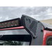 Red truck with black roof rack on Go Rhino 18-20 Jeep Wrangler JL/JLU/Gladiator JT XE Windshield Light Bar Mount - 50