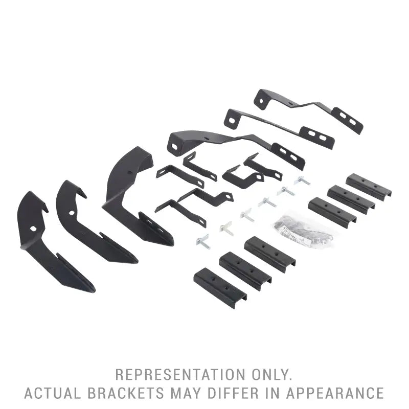 Black plastic parts for Go Rhino running boards on Jeep Wrangler JLU & Ford Bronco.