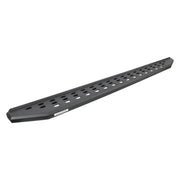 Black plastic shelf with holes for Go Rhino RB Running Boards on Jeep Wrangler JLU & Ford Bronco.
