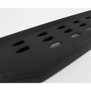 Black plastic strip with holes for Jeep Wrangler JLU RB20 Complete Kit.