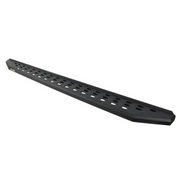 Black plastic rail with four holes for Jeep Wrangler JLU RB20 kit.