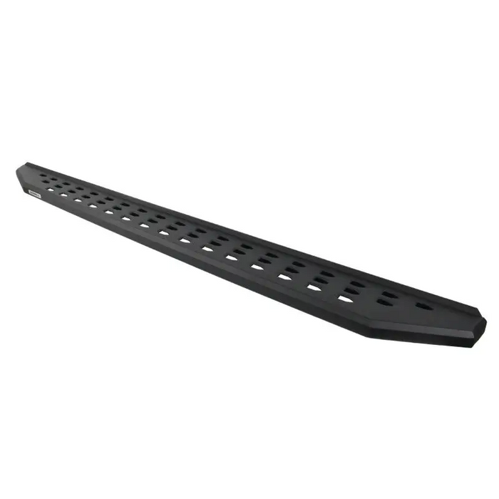 Black plastic rail with four holes for Jeep Wrangler JLU RB20 kit.