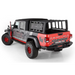 Red Jeep with black and white graphics, Go Rhino 19-21 Jeep Gladiator XRS Overland Xtreme Rack - Black