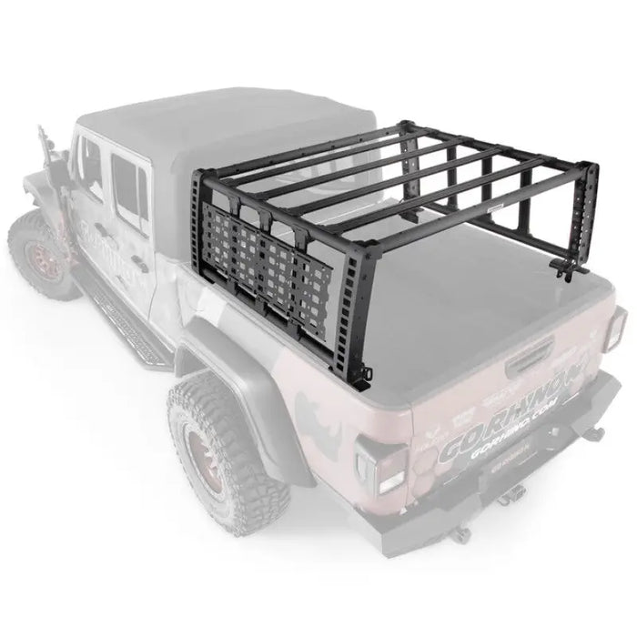 Black Jeep Gladiator XRS Overland Xtreme Rack with Installation Instructions