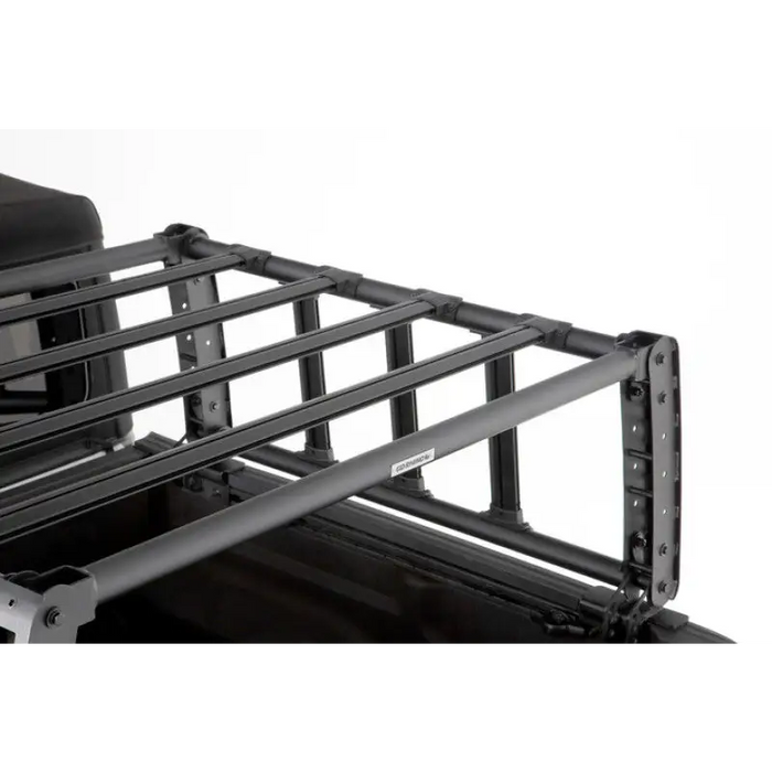 Truck bed rack close-up from Go Rhino XRS Overland Xtreme Rack - Black.