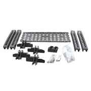 Black plastic rack with four pieces - Go Rhino Jeep Gladiator XRS Overland Xtreme Rack