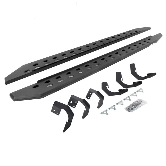Go Rhino RB20 Slim Running Boards Kit with brackets for Jeep bumpers