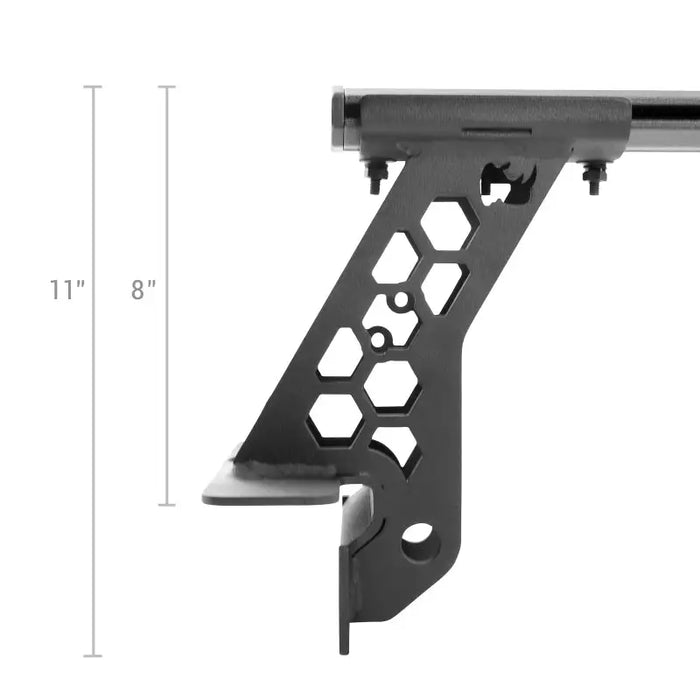 Side view of wall mount bracket for Go Rhino XRS cross bars kit