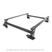 Black bed frame cross bars kit - Tex. Blk - front view