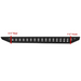 Black plastic shelf with red line, part of Go Rhino 20-20 Jeep Gladiator JT RB20 Complete Kit with RB20 Drop Steps.