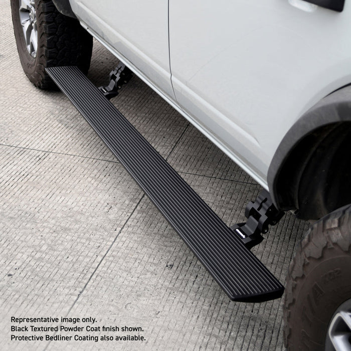 Go Rhino 22-23 Toyota Tundra CrewMax Cab 4dr E-BOARD E1 Electric Running Board Kit - Bedliner Coatng